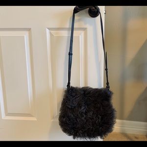 Banana Republic - fuzzy messenger bag